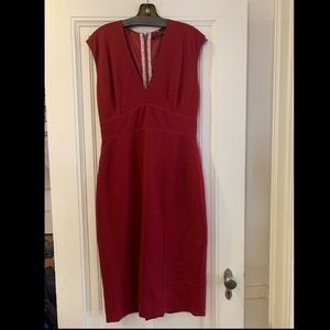 Elie Tahari red sheath dress